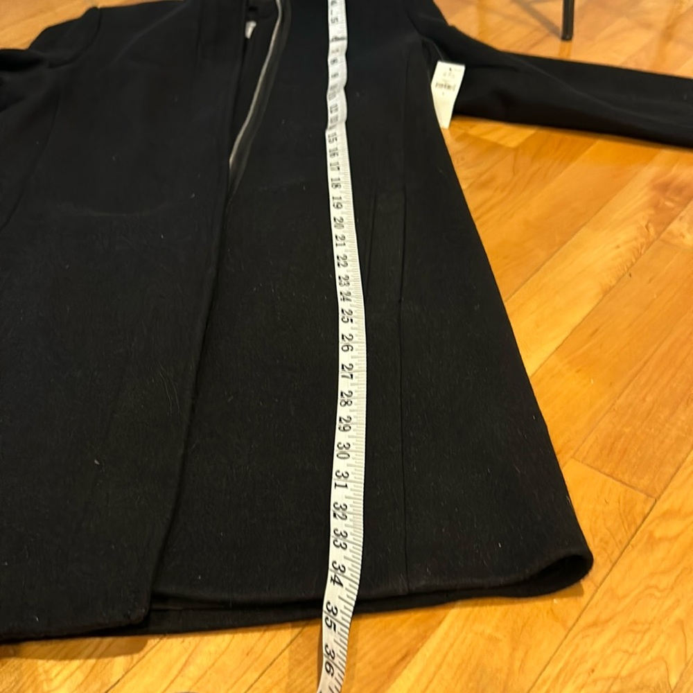 NWT Old Navy Black Zipper Front Peacoat with Pockets - Picture 8 of 9